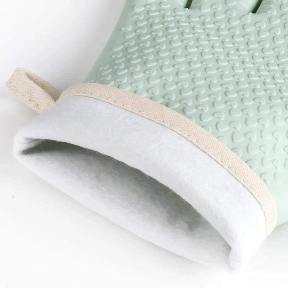 Anti-scald Thickened Silicone Gloves Heat Resistant Microwave Oven Baking Gloves BBQ Gloves Anti-slip Heat Insulation