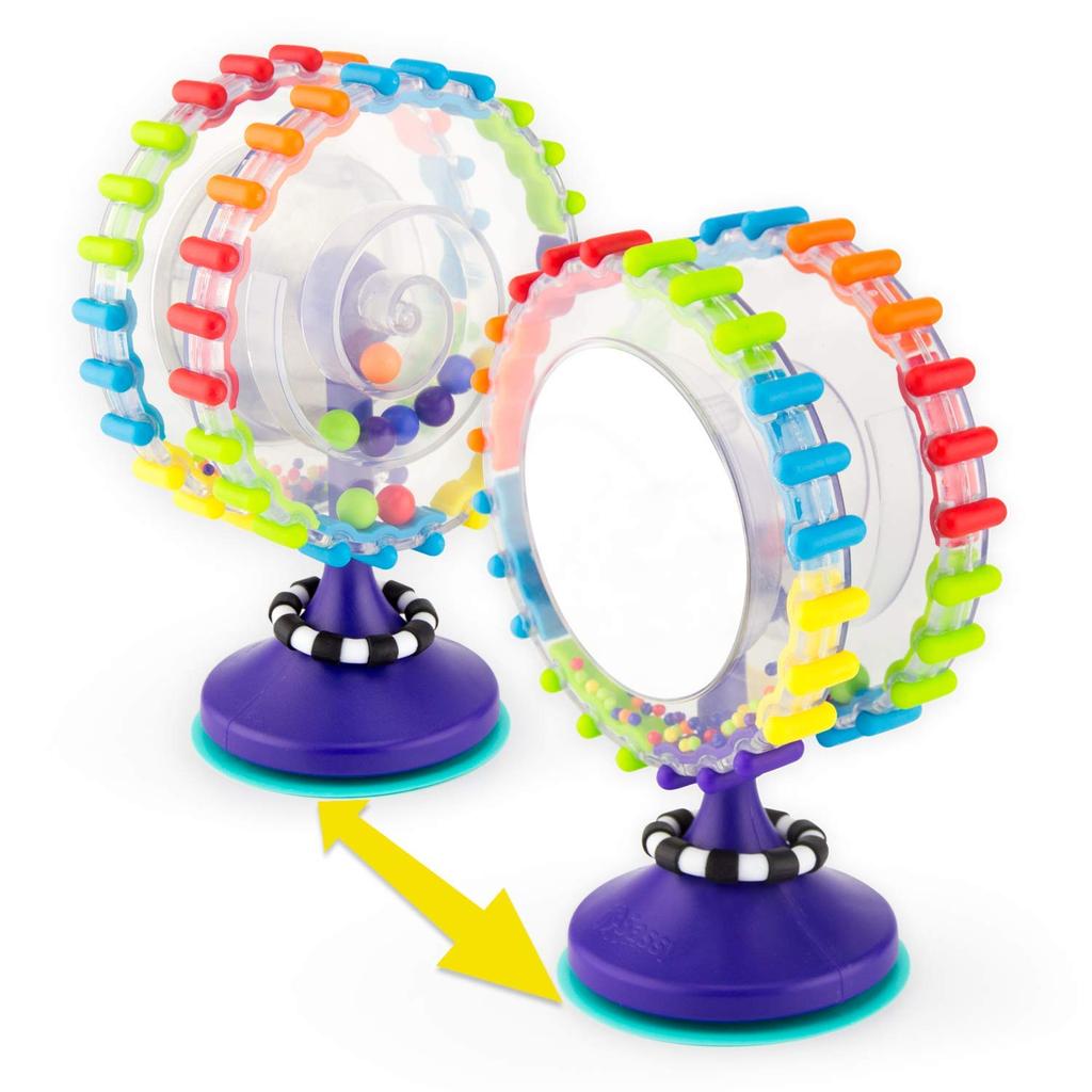 SASSY Spinning Mirror Candle, Ferris Wheel Shape with Mirror, Hand-Play Toy, Educational Toy for Babies, Baby Gift, TYSA80233