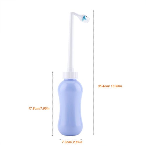 Portable Travel Bidet Bottle, Buttocks Washer, Manual, Easy To Use, Great for Traveling Abroad, Homecoming, Camping, Diaper Rash, and Nursing Care