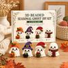 Beaded Ghost DIY Kit, Tiny 3D Beaded Festive Ghost Craft Set, Cute Ghost Bead Craft Kit for Beginners Adults Handmade