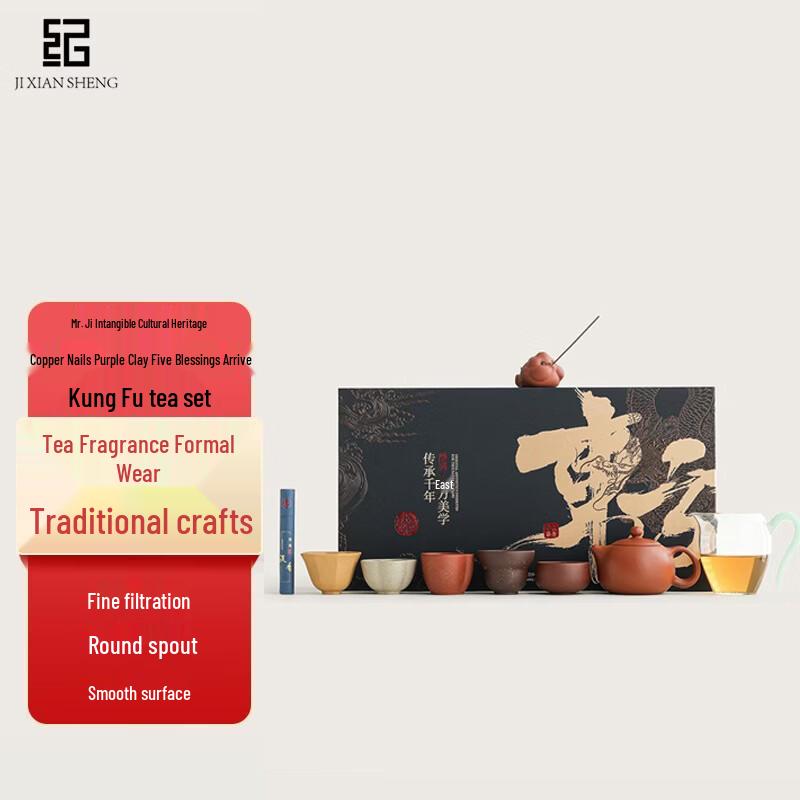 Mr. Ji s Zisha Five Fortunes Kung Fu Tea Set