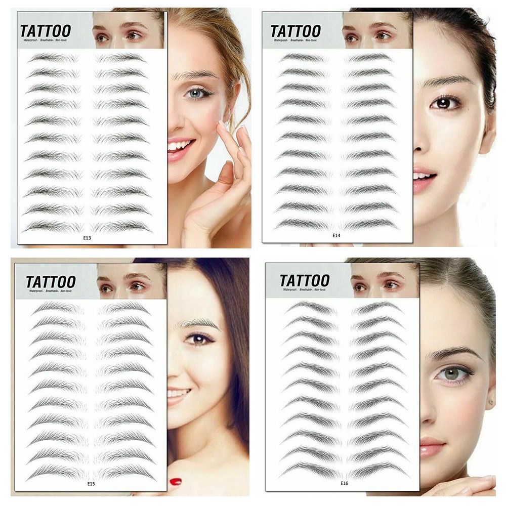 Makeup Lasting Water-based 4D Hair-like Eyebrow False Eyebrows Authentic Eyebrow Tattoo Sticker