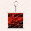 Aesthetic Indie Red Record Music Keychains for Women Accessories Bag Retro Vinyl Label Player Key Chain Fans Gifts Keyrings