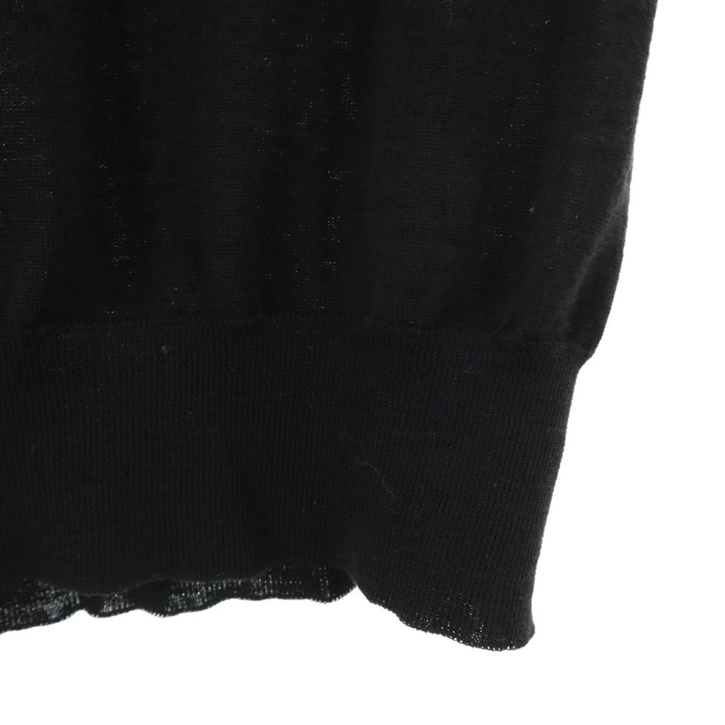 Hermes Made In Italy No Sleeve Knit XS Black Women Used
