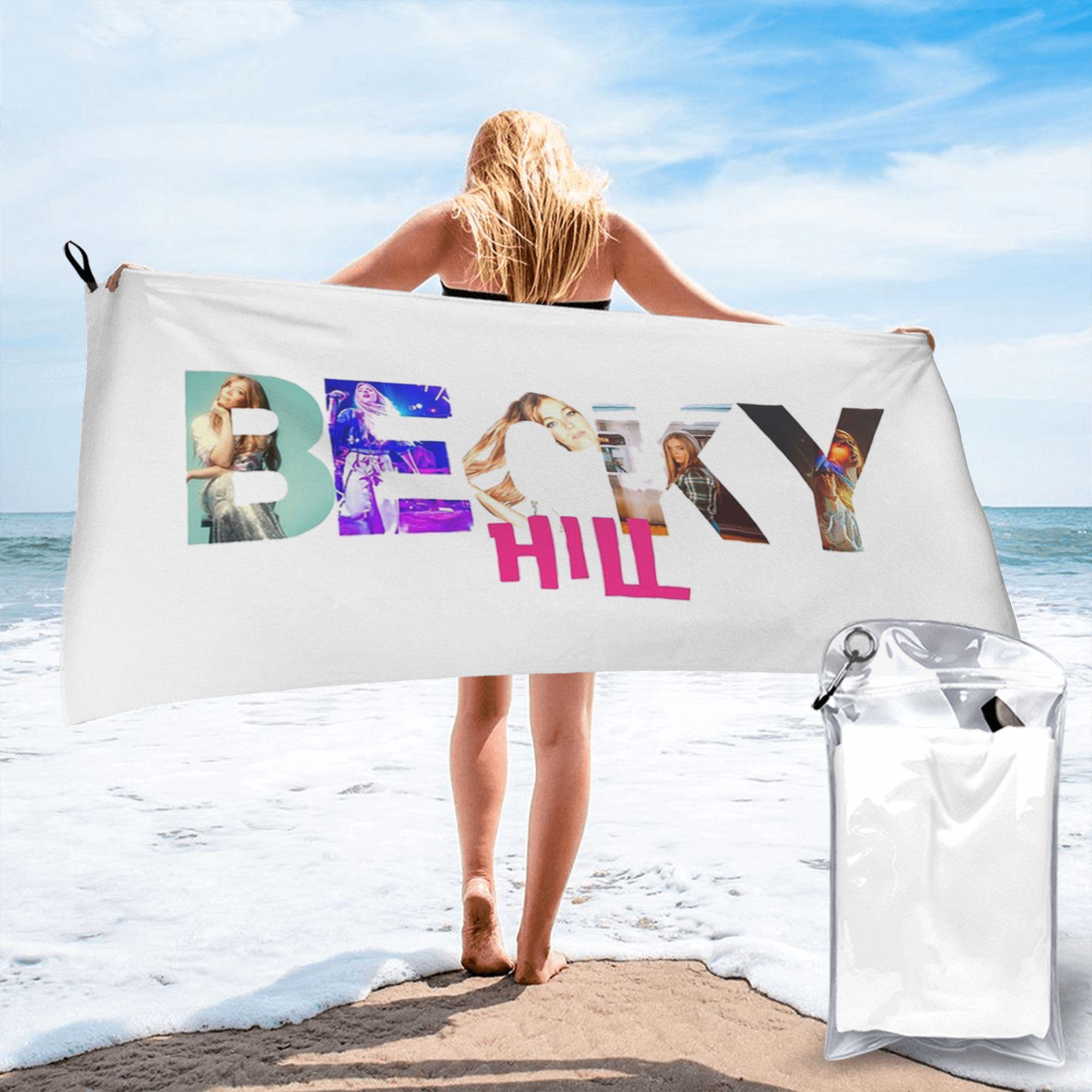 

becky hill classic sticker Beach Towel Soft Microfiber Quick Dry Absorbent Quick Towels For Bath W40*H60(CM)