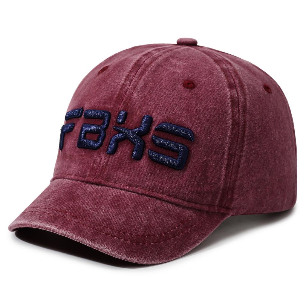 New letter embroidered baseball cap men's and women's fashion short brim sunshade cap spring and autumn sunscreen cap