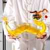 1000mL Dragon Shaped Container Bottle Transparent Kitchenware Heat-resistant High Borosilicate Glass Art Wine Bottle Whisky