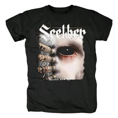 Heavy Metal Seether T-Shirt 's 's Rockband Lässig Kurzarm Mode Retro Streetwear Übergröße Baumwolle Unisex