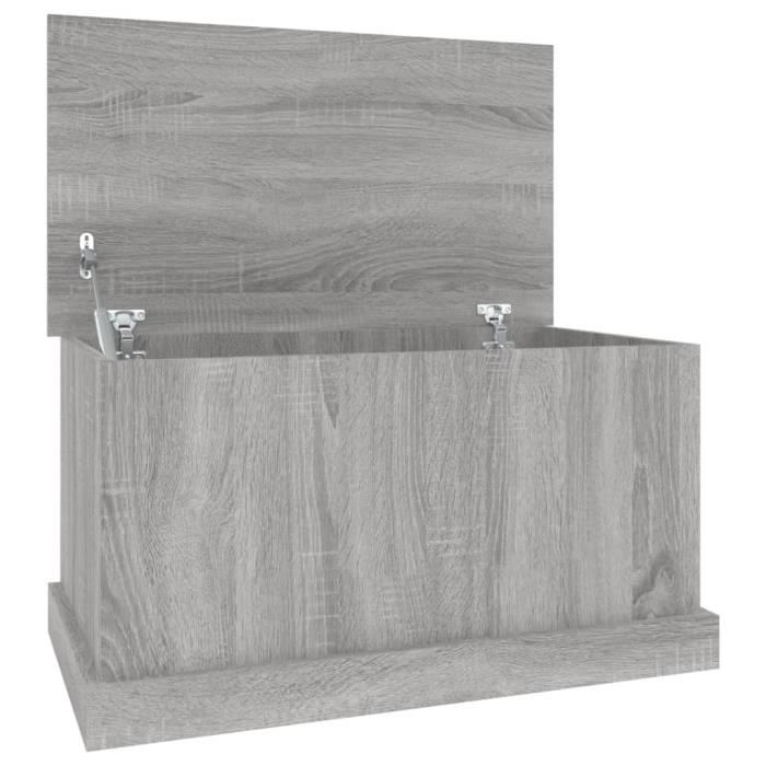 VidaXL Boîte de rangement sonoma gris 70x40x38 cm bois d'ingénierie 816510