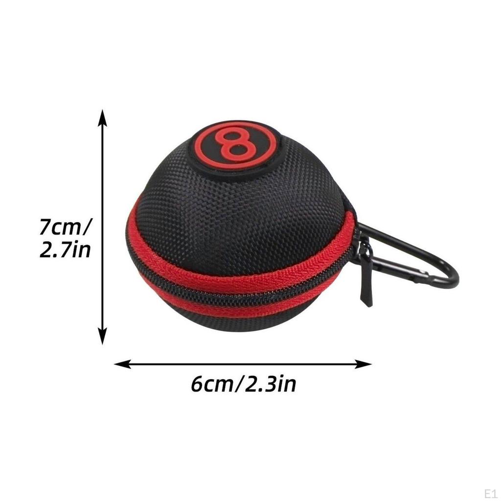 Portable Snooker Ball Case Zipper Closure Hard Shell EVA Lightweight for Tournaments
