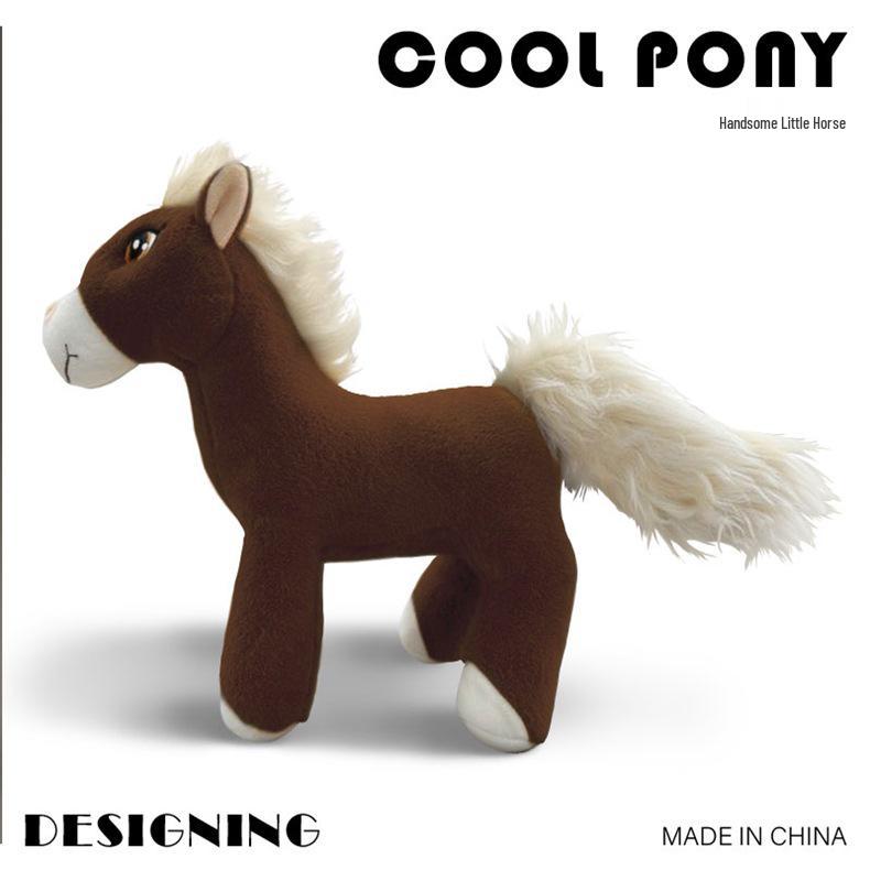 Charming Little Horse Figurine with Silky Smooth Finish and Lively Eyes