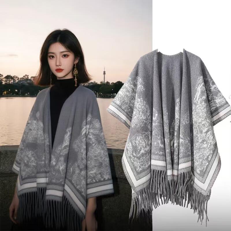 SIYUTANG Faux Kaschmir Cape Schal