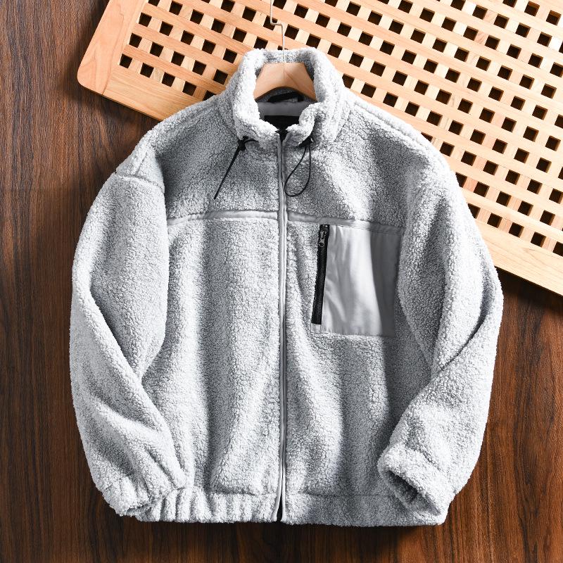 Men's Winter Thickened Lambswool Jacket - Outdoor Mountain Style, Warm, Loose, Casual, Stand Collar, Trendy. Highly Recommended!