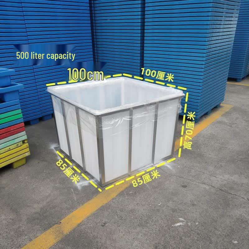 Heavy-Duty 500L Square Plastic Water Tank with Frame