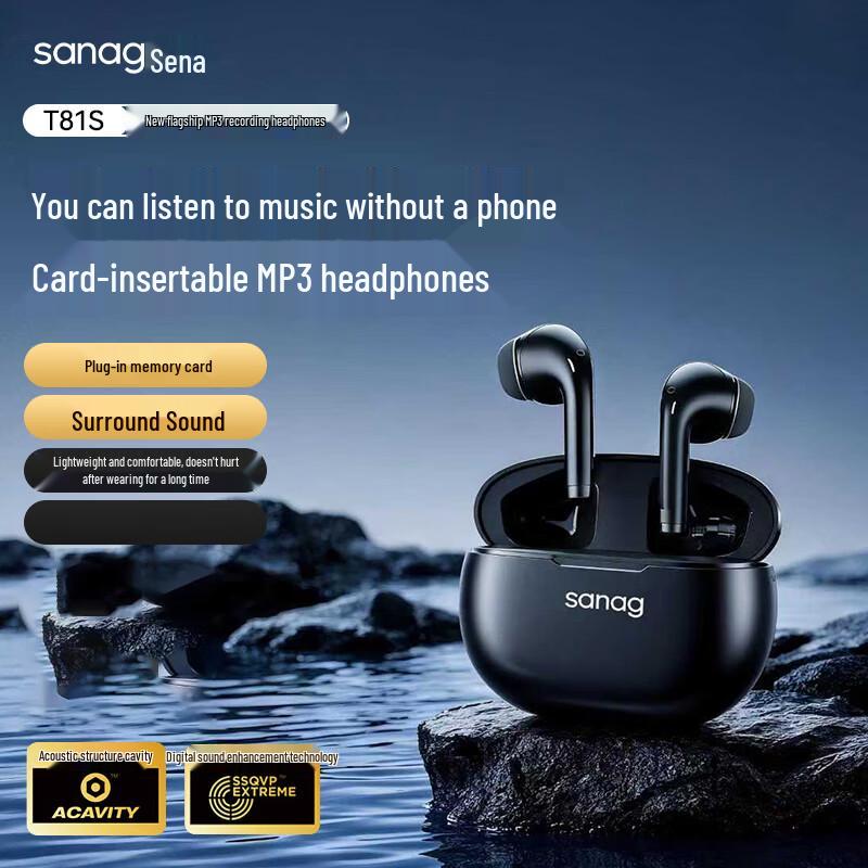 Saina T81SPromax True Wireless Semi-in-ear Bluetooth Earbuds