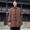 Women Clothing Vintage Stand Long Sleeve Print Floral Coats Winter Chinese Style Coats