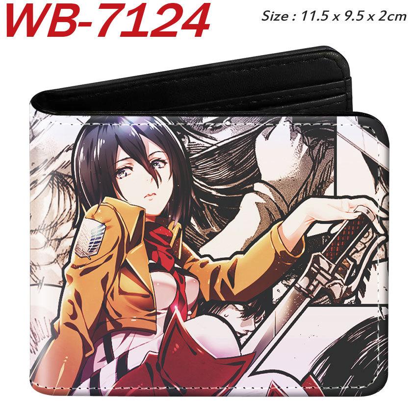 Attack on Titan Geldbörse Anime Bi-Fold Kartenhalter Eren Levi Kurze Geldbörse 1 Stück