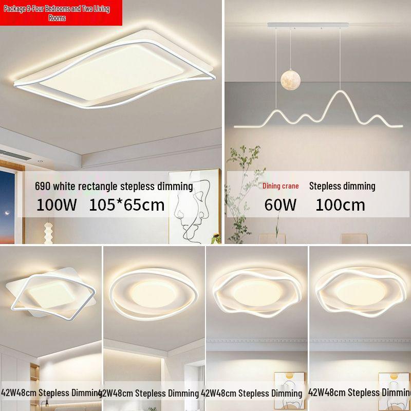 2025 Modern Minimalist LED Ceiling Light Set for Living Room