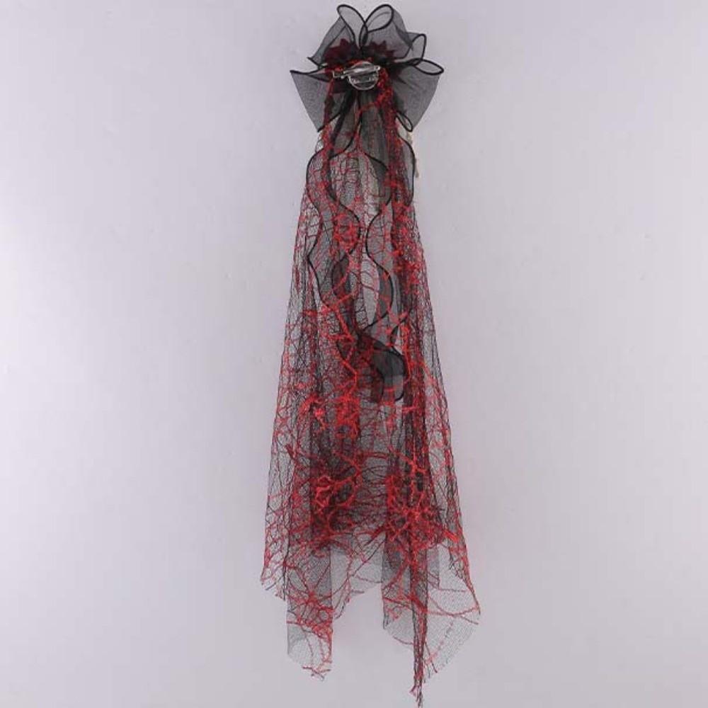 3D Skeleton Skeleton Hand Mesh Veil Long Tulle Skull Hairwear Gothic Headband Stage Performance