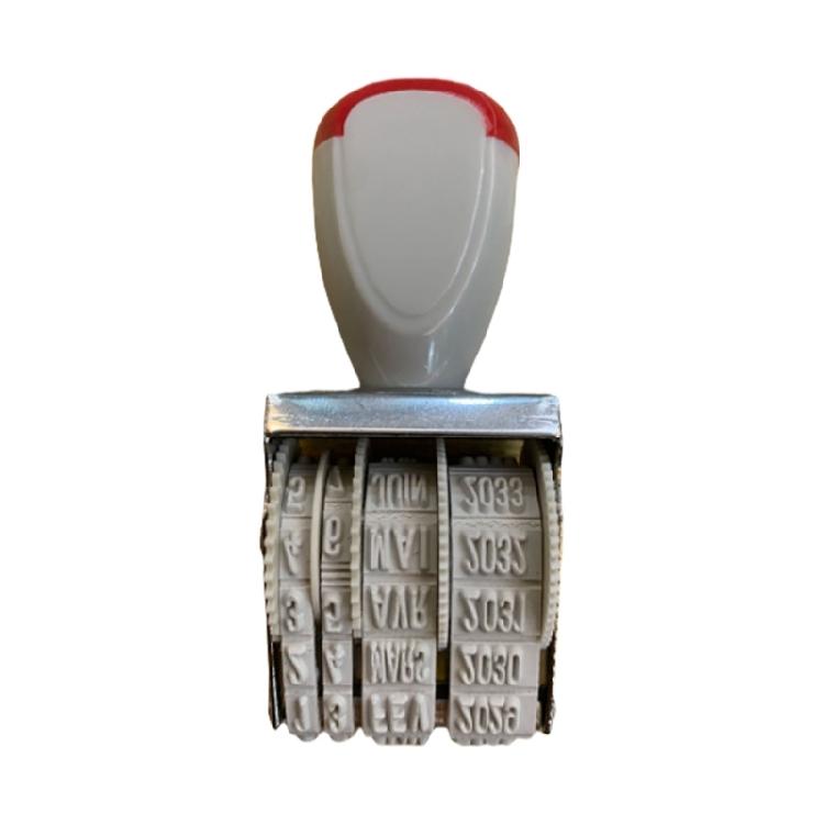 Rola ștampilă de afaceri Ștampilă de birou Rulare Ștampilă de dată spaniolă Ștampilă de dată franceză pentru Scrapbooking Instrument de ștanțare pentru birou