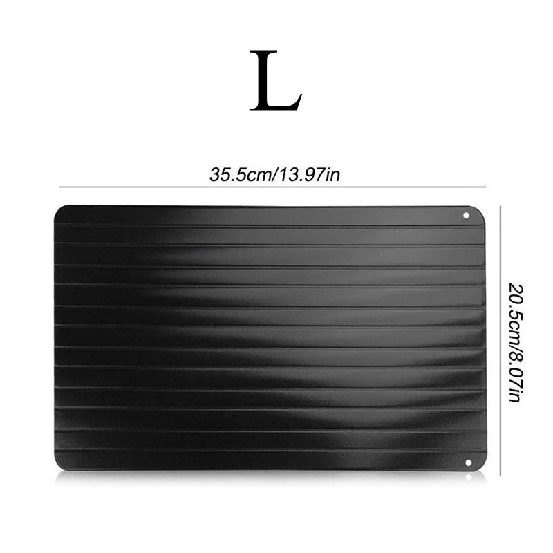 1pcs Aluminum Alloy Rapid Defrosting Tray Quick Thawing Cold Steak Fish Fruit Meat Food Defrosting Board Household Kitchen Tools