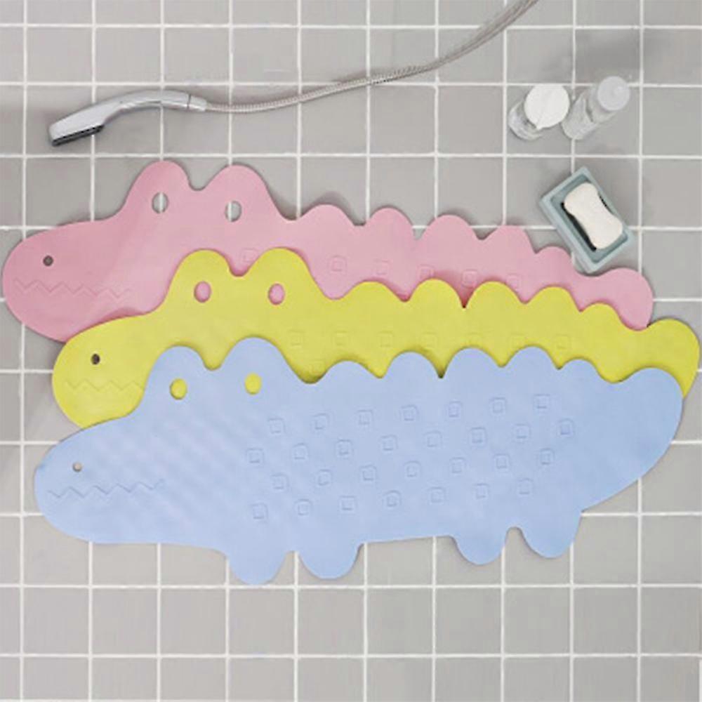 Kids Non-Slip Crocodile Bath Mat, 95 x 34.5 cm