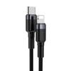 Kabel Usb-C Do Lightning Pd Baseus Cafule, 18W, 1M (Czarno-Szary)