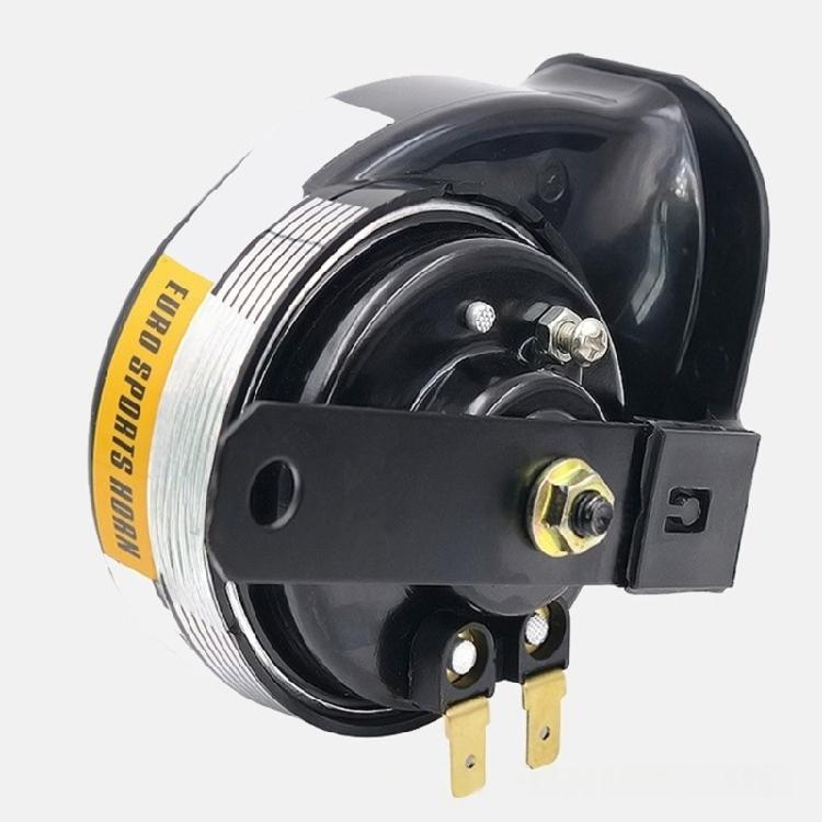 Motorcycle Car Double Tone 12V Snail Horn Strong All Metal Construction Penetrating Sound Emission Quick Installation