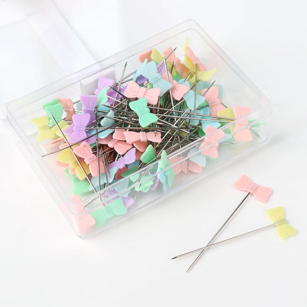 100Pcs Dressmaking Pins Embroidery Patchwork Pins Sewing Embroidery Quilting Tools Needle Sewing DIY Sewing Accessories Tools