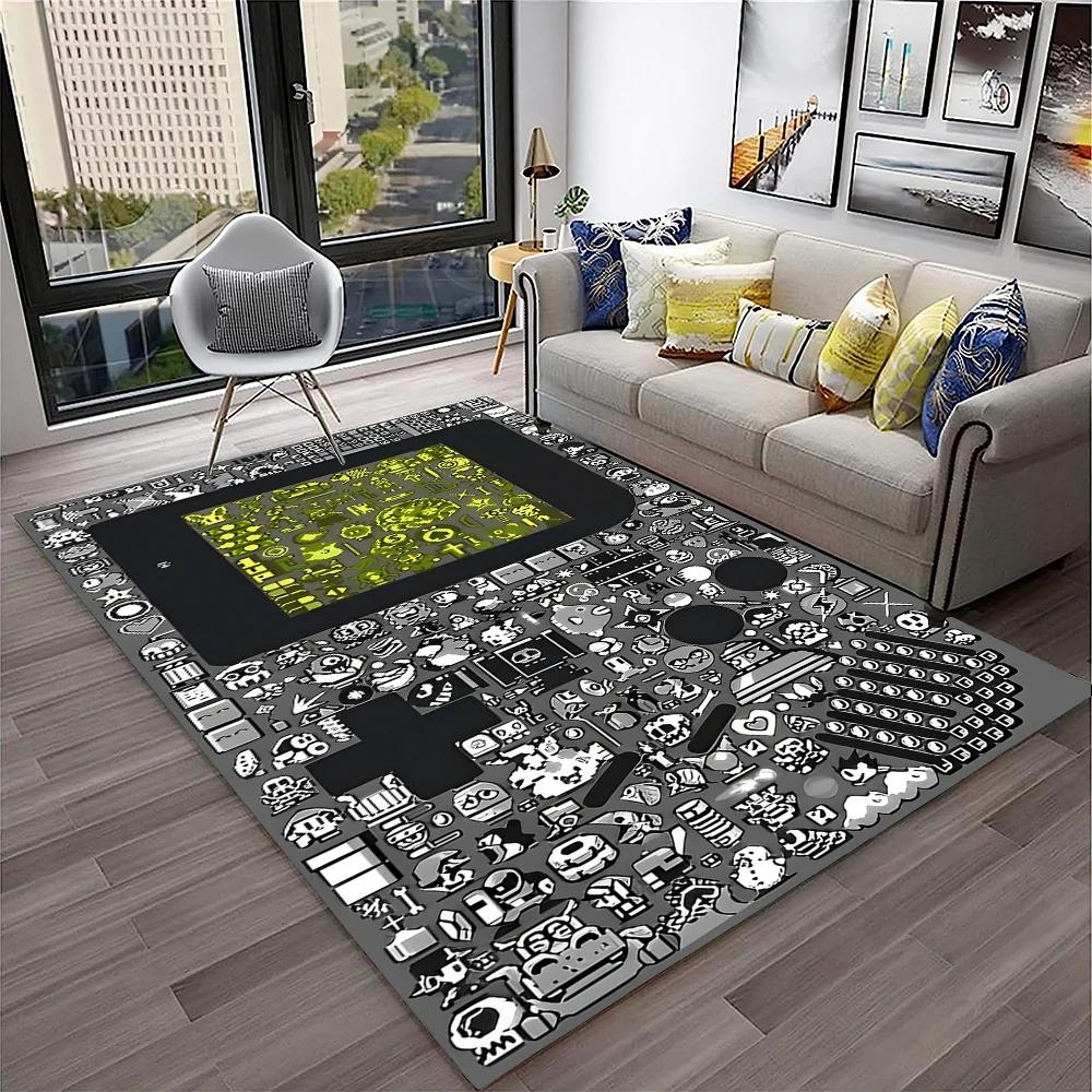 Game Boy GamePad Retro konsola do gier dywan dywan dla domu salon sypialnia Sofa wycieraczka Decor, dywanik dla dzieci antypoślizgowa mata podłogowa
