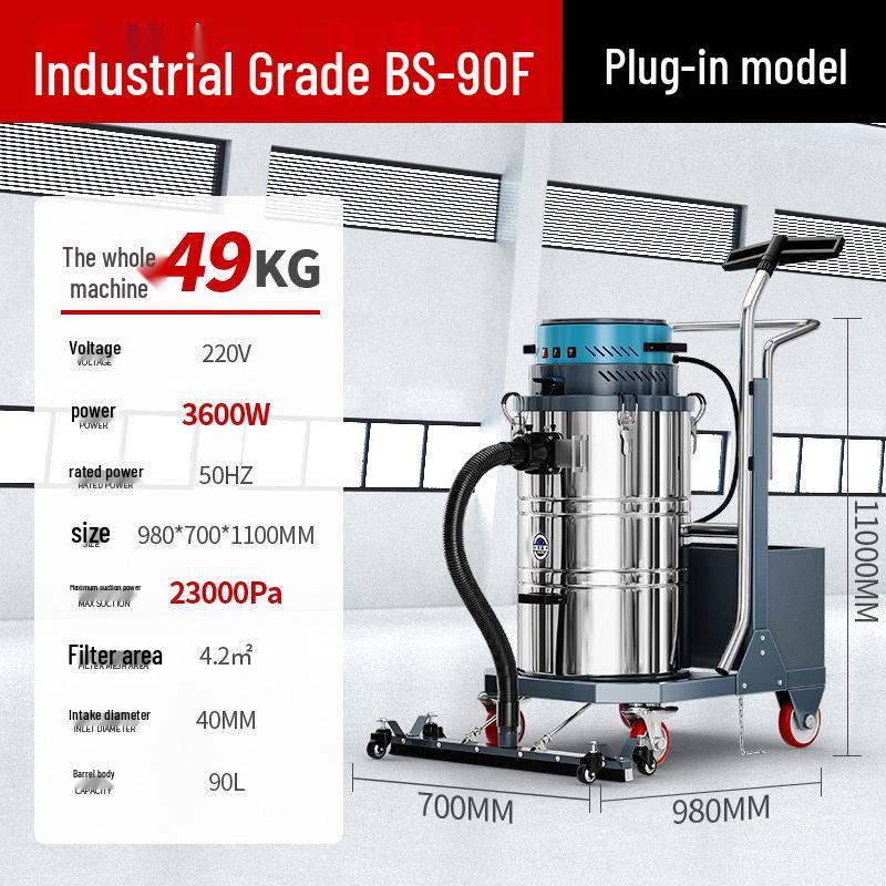 High-Power Industrial Wet and Dry Vacuum Cleaner