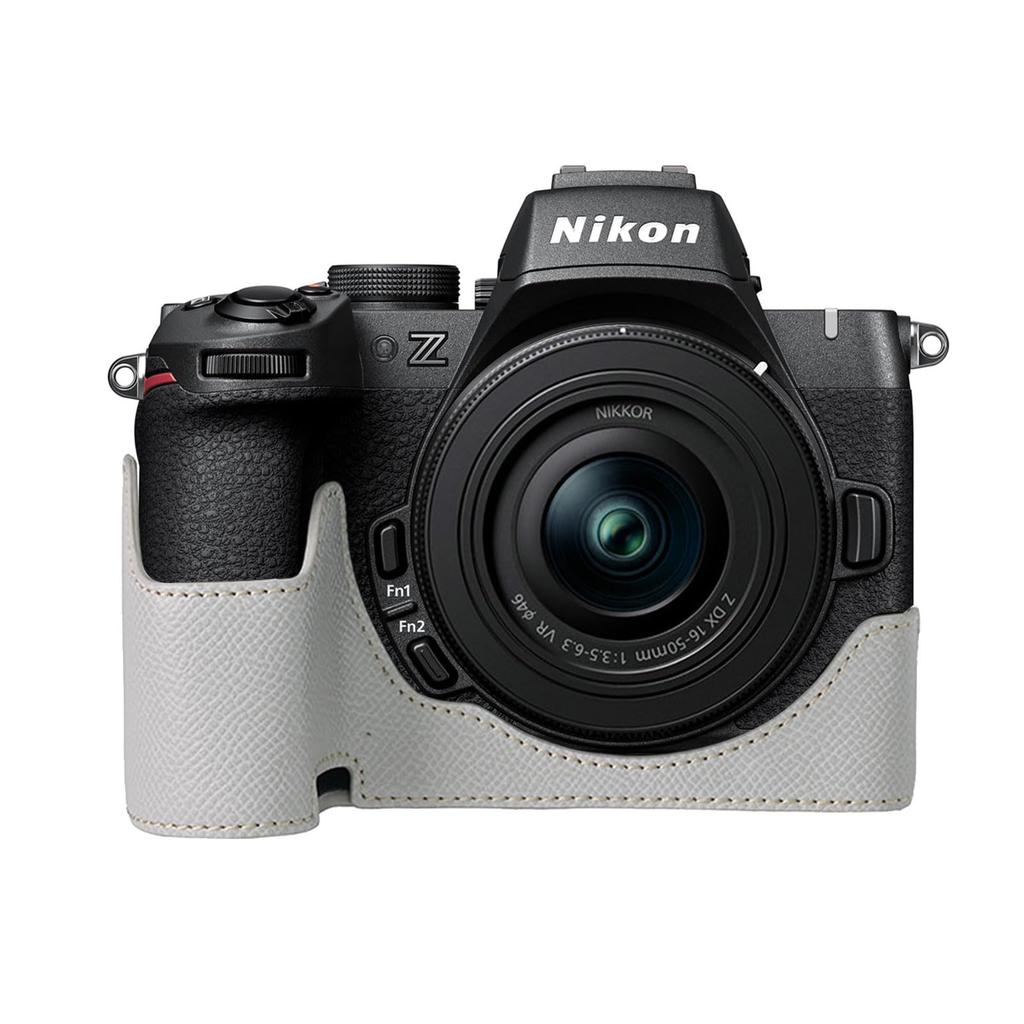 BEADY Half Case for Nikon PU Leather Protective Light for Z50 II and Z50 II Cameras Z50II, Case, Gray,