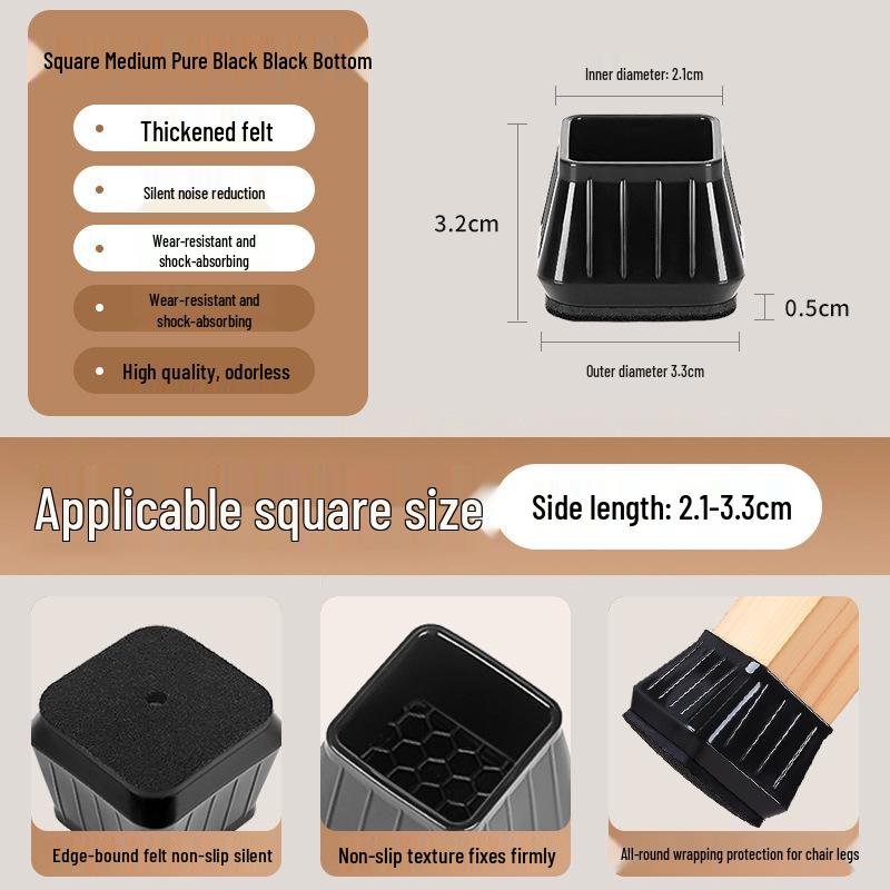 Silicone Chair and Table Leg Covers - Silent, Non-Slip Protection for Furniture