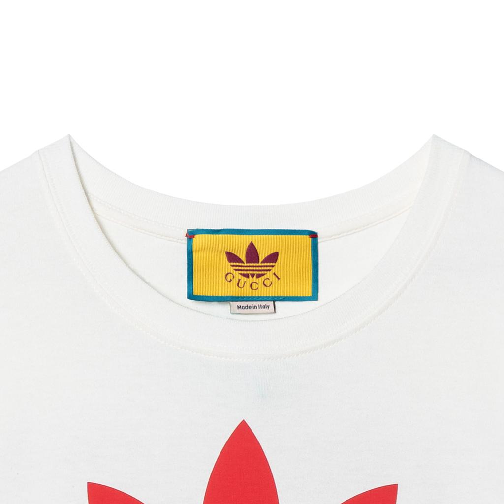 GUCCI x Adidas Originals Collaboration FW22 T Shirt Women's Beige 717422-XJEXJ-9095