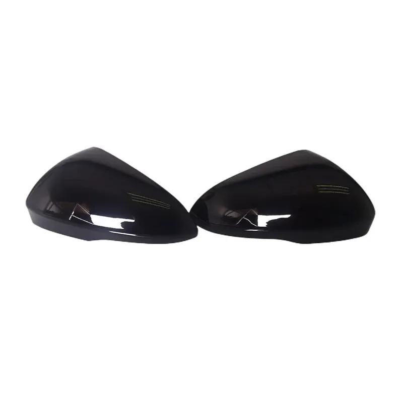 For US Ford Focus MK4 - Rearview Side Mirror Cover Wing Cap Sticker Exterior Door Rear View Case Trim Carbon Fiber Look
