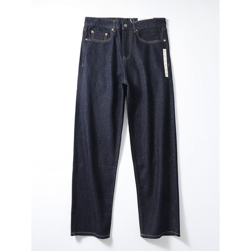 American Retro Wide-Leg Jeans for Men, Autumn and Winter Style, Trendy Straight Loose Pants, Export Quality, Trendy Brand Casual Pants Deep Tibetan Green EUR32