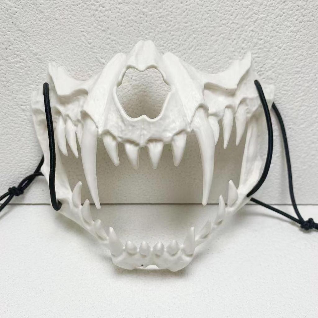 Kurato Mito Vild Tigertigerväsen & Tengu Hartsmask - Tvådimensionell Anime Yaksha Nue Svart Sköldpadda Ansiktsmakeup