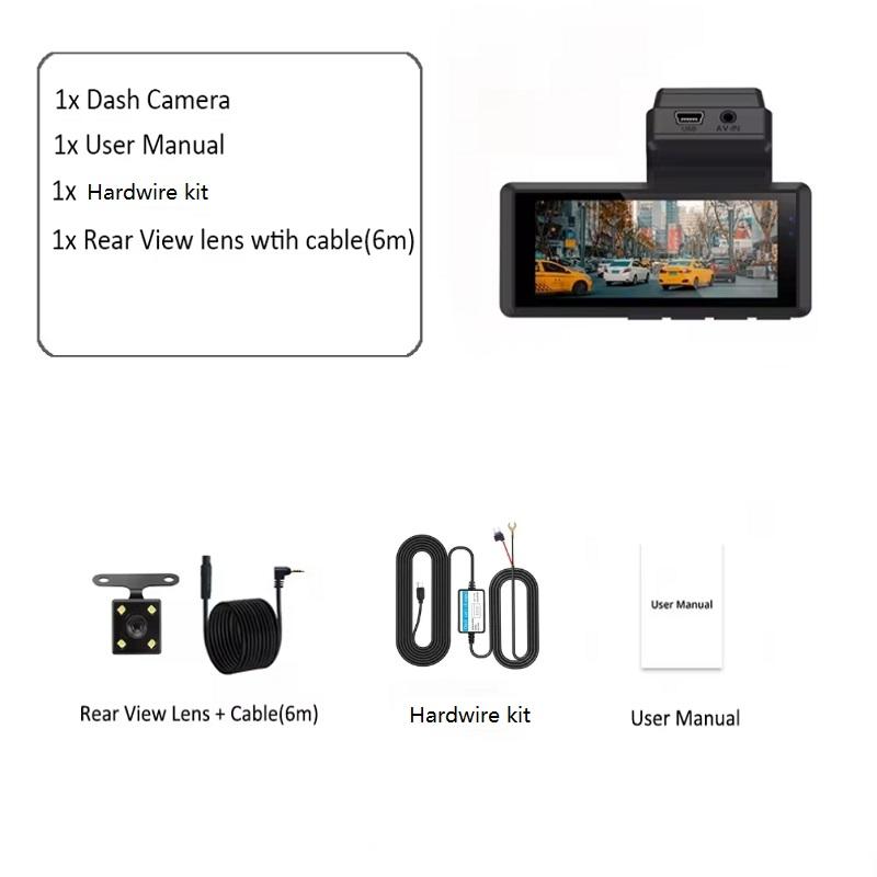 

Видеорегистратор WIFI Две камеры Автомобильный видеорегистратор WIFI Видеорегистратор WDR 1080P Автомобильный видеорегистратор с камерой заднего вида Черный ящик для автомобиля