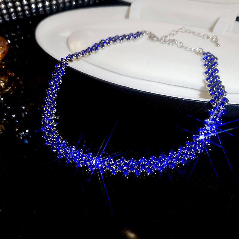 Elegant Diamond Choker Necklace - Japanese & Korean Inspired Fashion Accessory