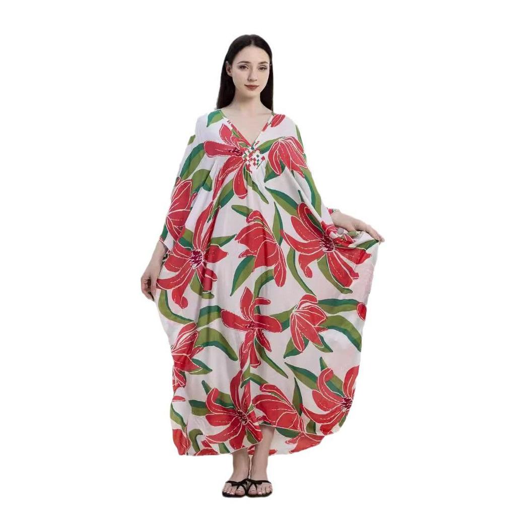 Rayon Handmade Knitted Beach Cover-Up, Plus Size, Long Robe, Bikini Sun Protection, 16 Colors Available