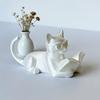 Cute Reading Cat Ornament Creative Cat Statues Crafts Desktop Cat Decorations  Home Decoration