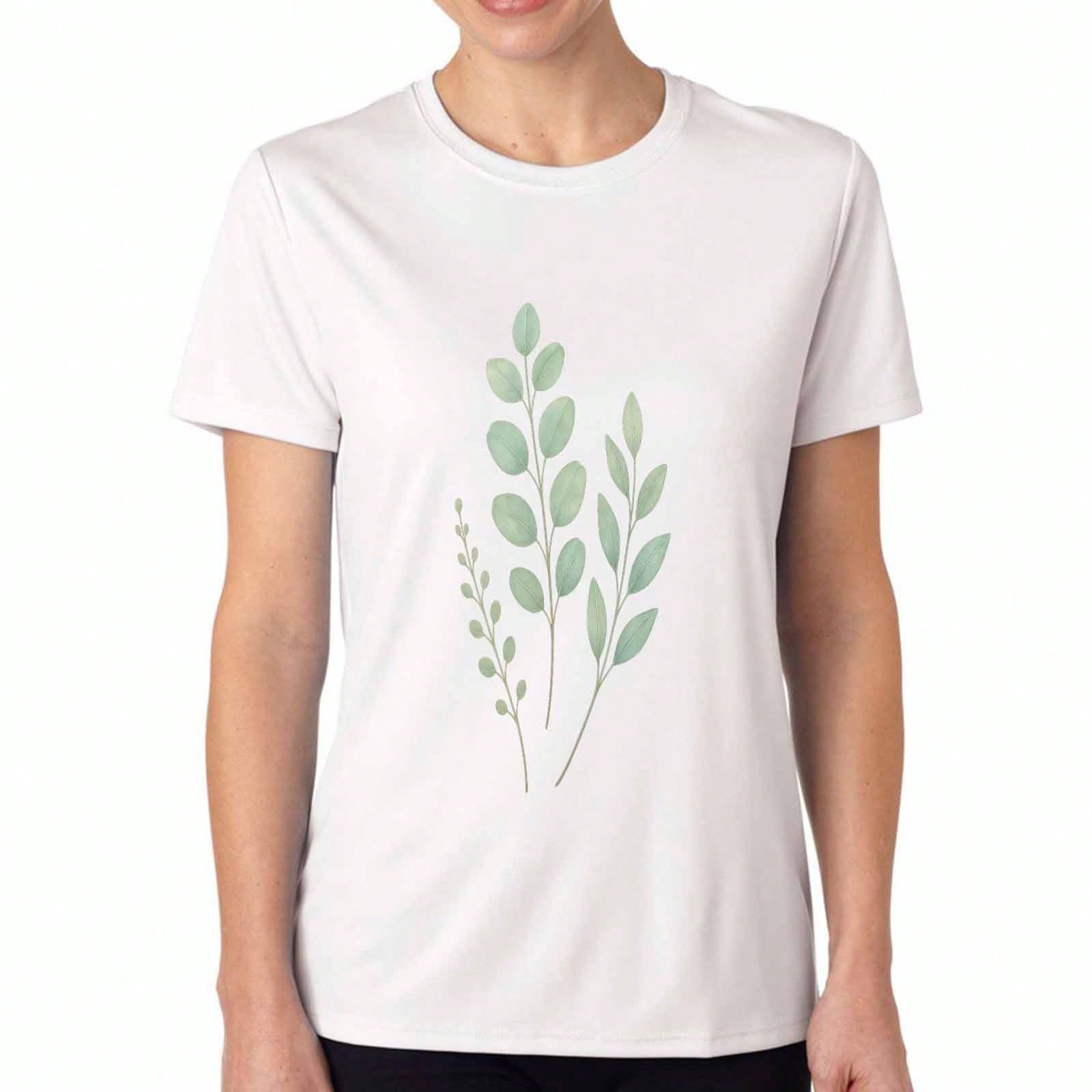 Eucalyptus Happiness Secret unisex s Cotton T Shirt, Premium Cotton Print, Durable, Casual Fashion. My Secret To HappinessEucalyptus Graphic Tee For L S разноцветный