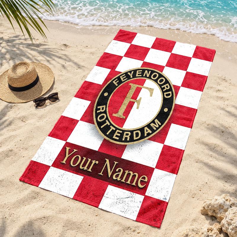 Feyenoord Rotterdam Personalisierbare Strandtücher dienen auch als Badetücher Sommer-Essential ein Muss für draußen den Strand und den Pool