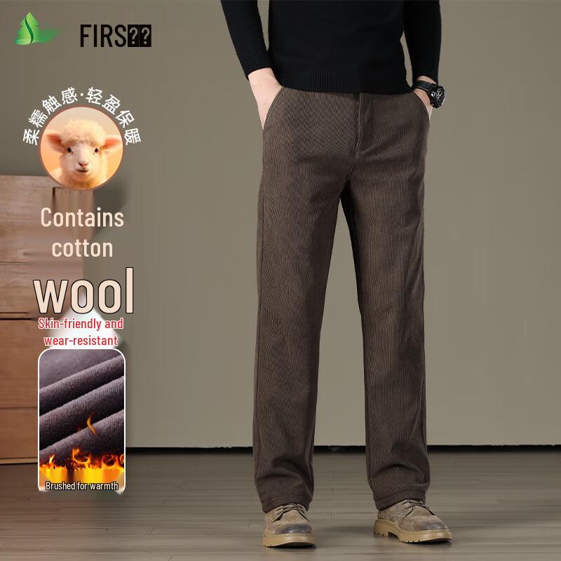 

FIRS Men s Fleece-Lined Winter Casual Trousers 38