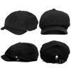 Hunting Newsboy Maximum Deep Pique Stylish Casual [Happy Hat] Men's Cap, Style, 62cm, Fit, Black, Weave, BIG, Silhouette, XL, MQUM, Autumn/Winter,