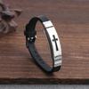 Hui Pattern Fashion Design Silicone Bracelet Jewelry Accessories Men Wristband Korean Hand Rope