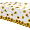 APOWBLS Sunflower Party Tablecloth Decorations, Disposable Sunflower Tablecloth for Birthday, Baby Shower, Bridal Shower, Vibrant Yellow Floral Theme