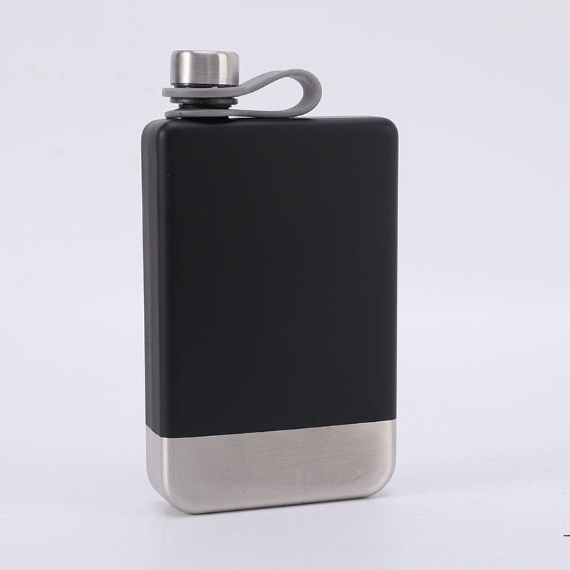 9 Oz Painted 304 Stainless Steel Camping Hip Flask - Portable & Durable
