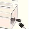 Transparent Suggestion Box Cardboard Raffle with Lock Easy Assembly Money Collecting for