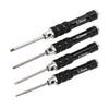 4 Stück Schraubendreher Ultraharter Rutschfester Griff Langlebig Rostfrei Schraubendreher-Set zum Reparieren Typ A